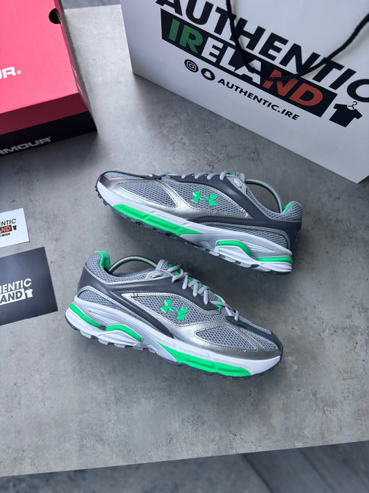 UNDER ARMOUR HOVR RUNNERS - GREY/MINT GREEN